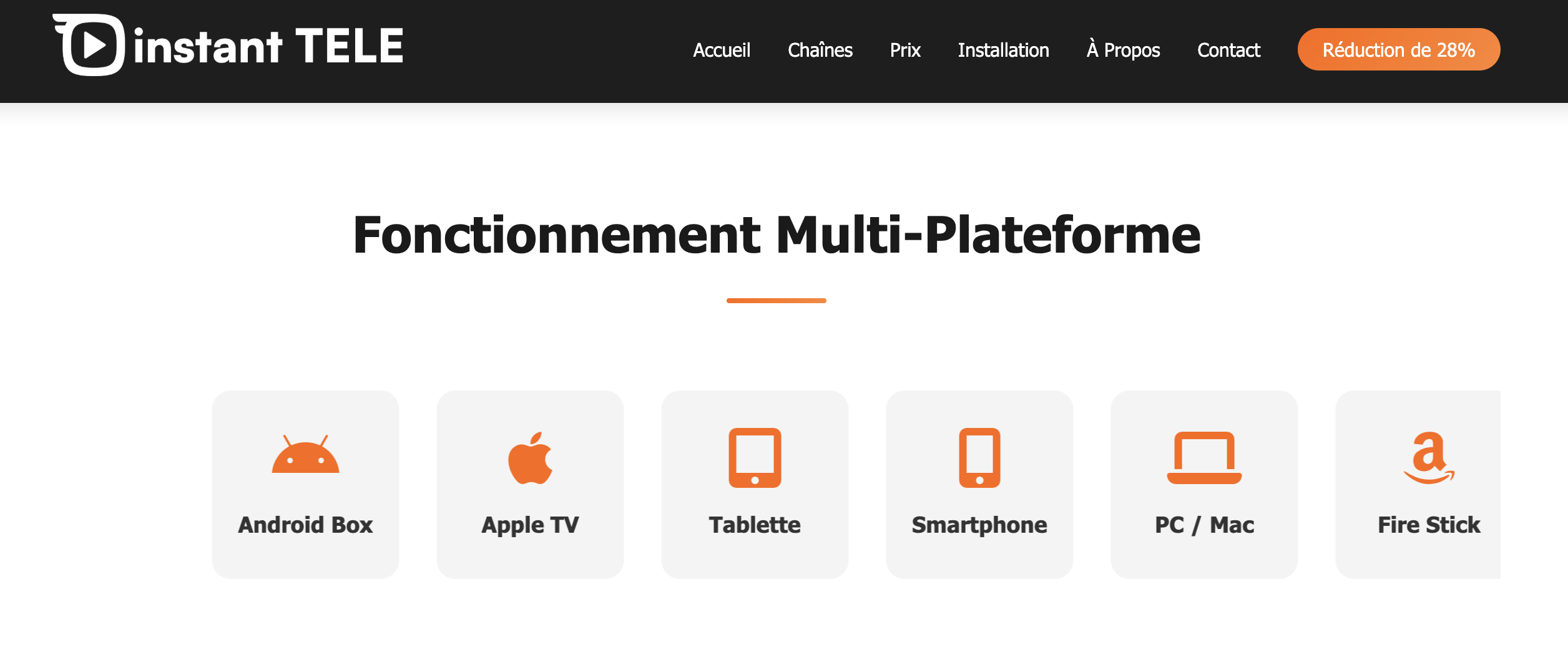 Instant TELE Compatibilité Multi-Appareils
